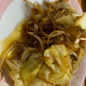 生姜醤油で簡単！肉野菜炒め。